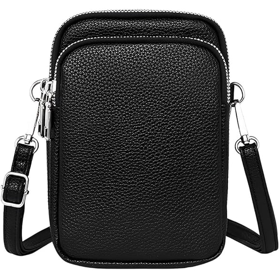 KXF Small Crossboby Bag for Women -PU Leather Crossbody Phone Purse Lightweight Shoulder Bag Ladies Cell Phone Bag