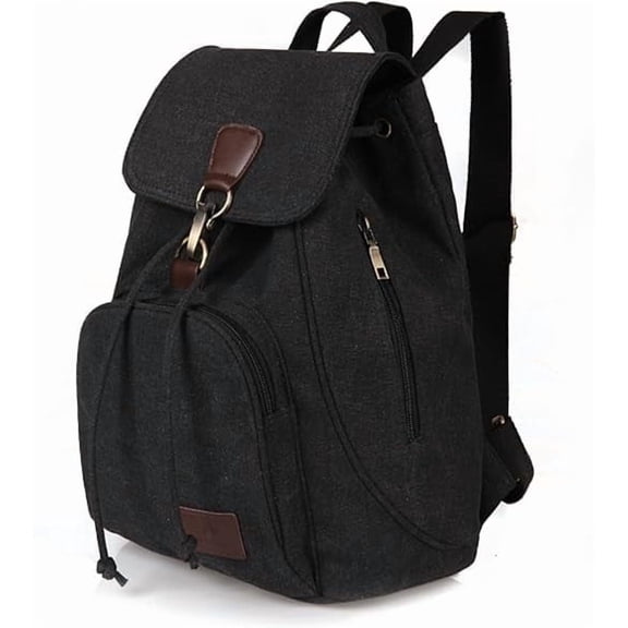 KXF Small Canvas Backpack for Women Men Canvas Rucksack Unisex Backpack School Bag Casual Travel Bag Laptop Rucksack for Daily Use