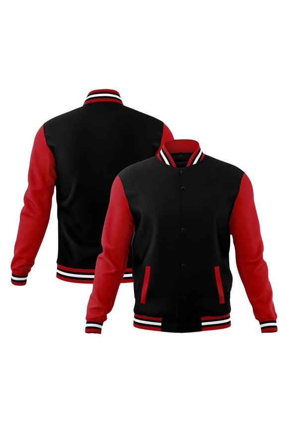 Mens Fashion Varsity Jacket Causal Cotton Letterman Baseball Bomber Jacket Lightweight Coat