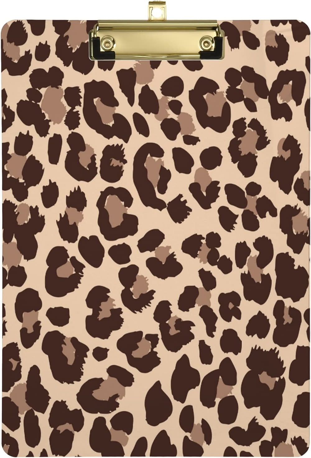 KXMDXA Beautiful Leopard Print Clipboard Hardboard Wood Nursing Clip ...