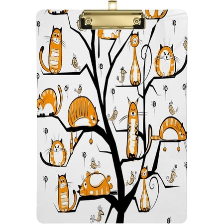 KXMDXA Cat Tree Clipboard Hardboard Wood Nursing Clip Board and Pull for Standard A4 Letter 13x9 inches