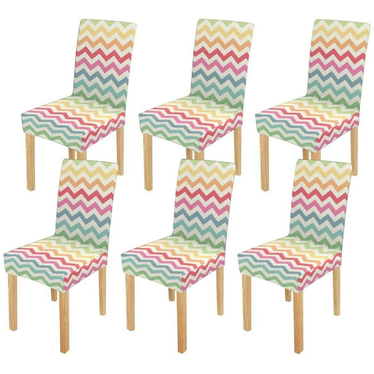 Chevron chair covers sales