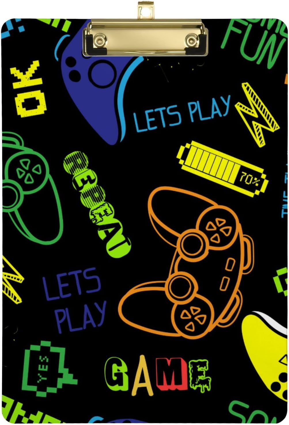 KXMDXA Joysticks Game Clipboard Hardboard Wood Nursing Clip Board and