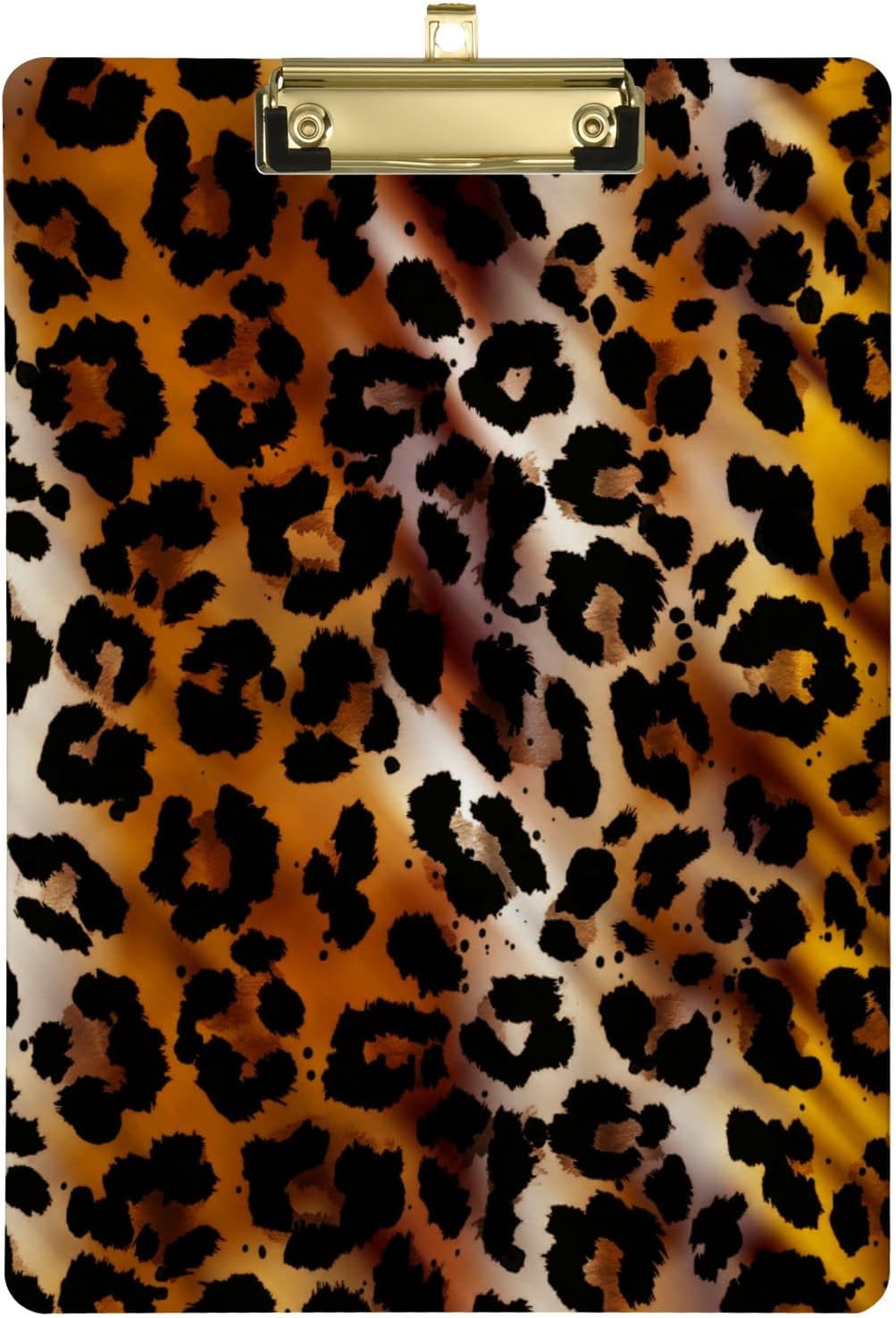 KXMDXA Leopard Clipboard Hardboard Wood Nursing Clip Board and Pull for ...