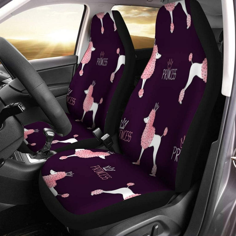 Poodle car seat covers top