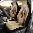 thumbnail image 1 of KXMDXA Set of 2 Car Seat Covers Portrait of Shih Tzu Dog Domestic Toy Breed Tricolor Universal Auto Front Seats Protector Fits for Car,SUV Sedan,Truck, 1 of 5