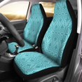 thumbnail image 1 of KXMDXA Set of 2 Car Seat Covers Teal Heart Swirl Pattern Two Blue Scroll Abstract Architecture Universal Auto Front Seats Protector Fits for Car,SUV Sedan,Truck, 1 of 5