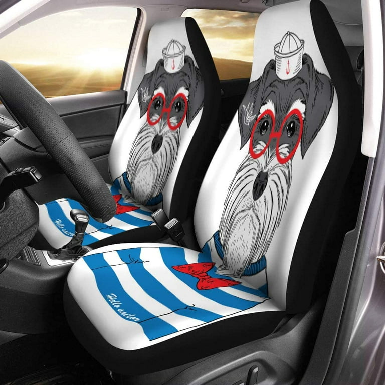 Schnauzer Car Seat Cover (Set of 2) Schnauzer Car Seat Cover (Set of 2)