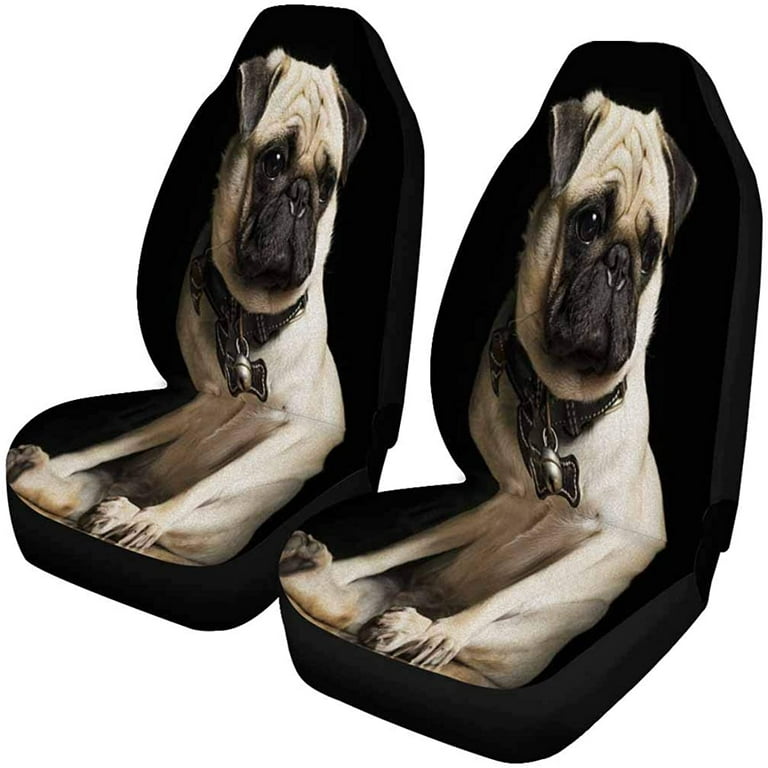 Pug Car Seat Covers (Set of 2) Pug Car Seat Covers (Set of 2)