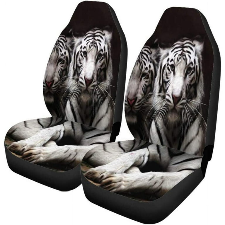 White Tiger Car Seat Covers (Set of 2) White Tiger Car Seat Covers (Set of 2)