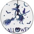 KXMDXA Witch Cat Broom Xmas Christmas Tree Skirt Stand Mat for Holiday