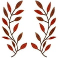 thumbnail image 1 of KY 2 Pieces Metal Tree Leaf Wall Decor Vine Olive Branch Leaf Wall Art Living Room, Hallway Wall Decor Outdoor Decoration (Black), 1 of 6