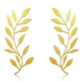 thumbnail image 1 of KY 2 Pieces Metal Tree Leaf Wall Decor Vine Olive Branch Leaf Wall Art Living Room, Hallway Wall Decor Outdoor Decoration (Black), 1 of 7