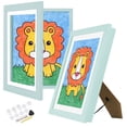 thumbnail image 1 of KY [2PK] Kids Art Frame | ATOBART Front Opening Kids Artwork Frames Framed Art Picture,Picture Storage Frames Crafts Drawing Hanging Art Display for A4 (White), 1 of 8