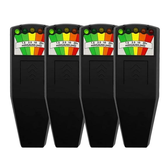 KY 4 Pack LED EMF Meter Magnetic Field Detector Ghost Hunting Paranormal Equipment Tester Portable Counter