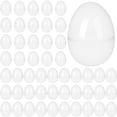 thumbnail image 1 of KY 50 Pcs Easter Eggs Plastic Fillable Easter Eggs Bulk Empty Blank for Easter Basket Stuffers Fillers Easter Theme Party Favor Easter Hunt Stuffers Classroom Prize (Green), 1 of 7