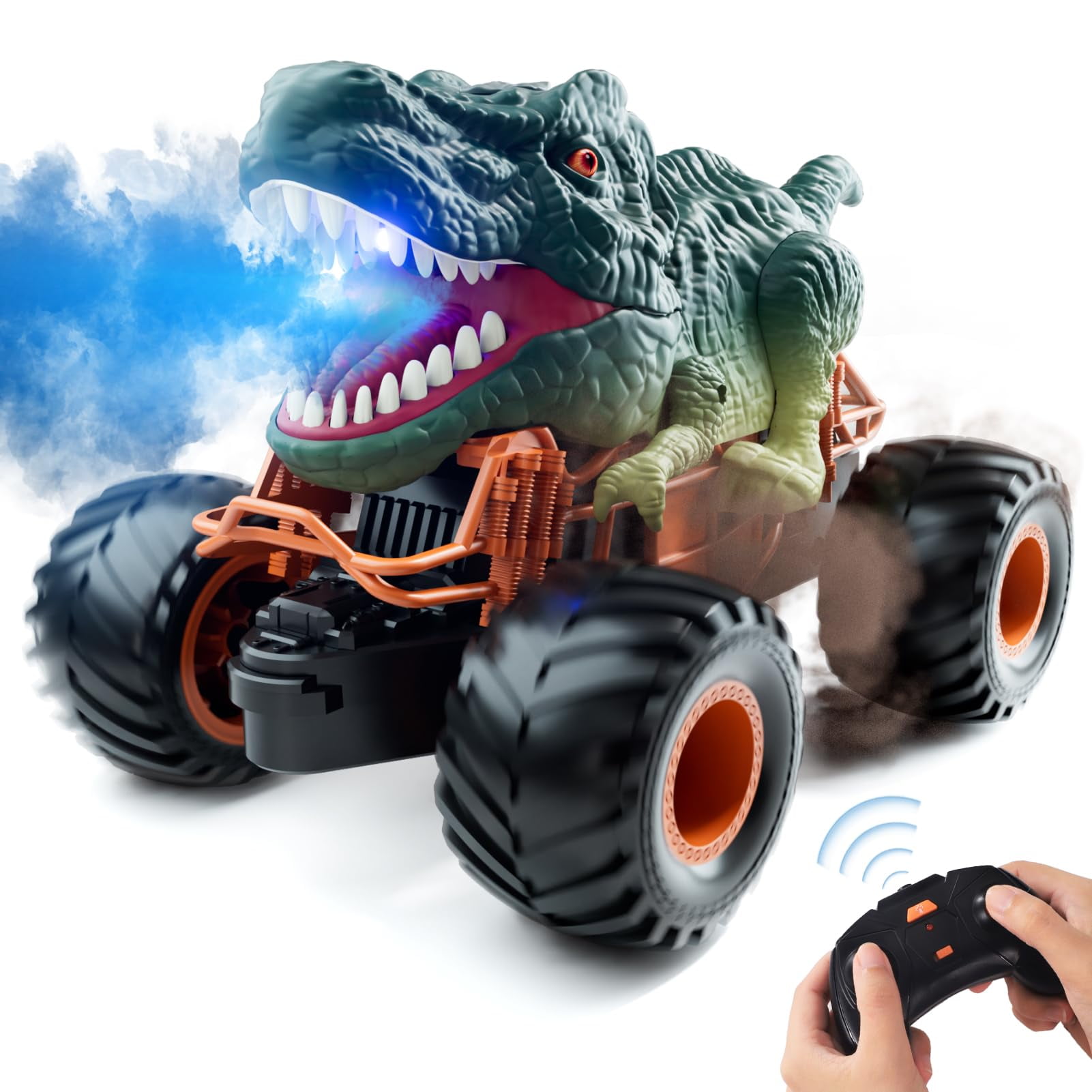 KY Bennol Remote Control Dinosaur Car, 2.4Ghz RC Truck for Toddlers ...