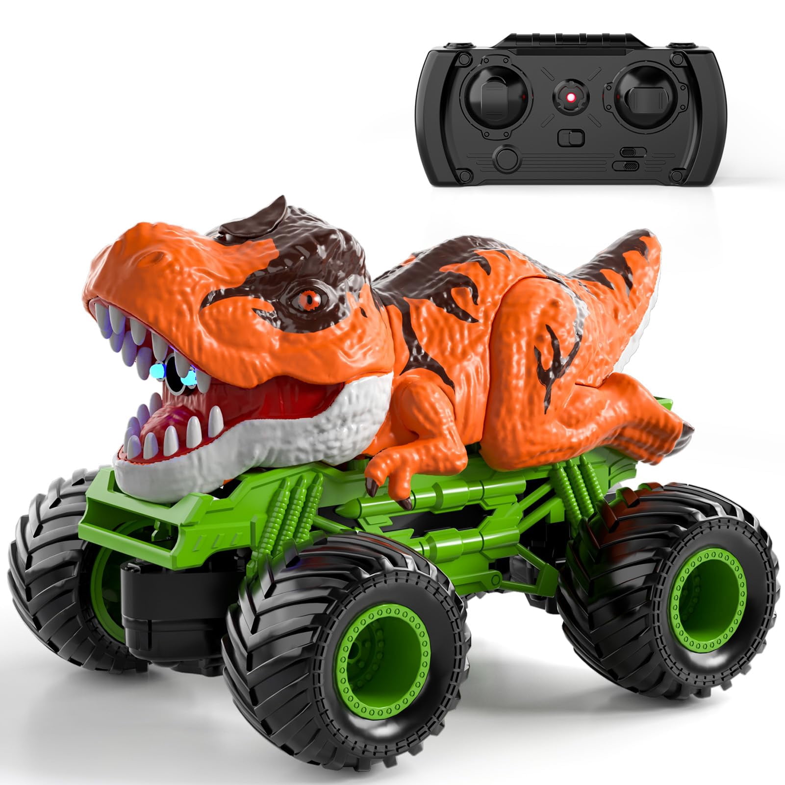 KY Bennol Remote Control Dinosaur Car, 2.4Ghz RC Truck for Toddlers ...