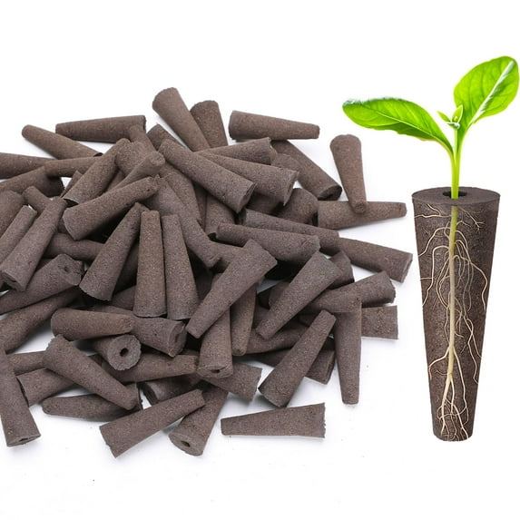 KY Doter 50 pcs Grow Sponges for Hydroponics Compatible with AeroGarden, Hydroponics Growing System Pods, General Hydroponics Rapid Rooter, Starter Plug for Seeds or Cuttings
