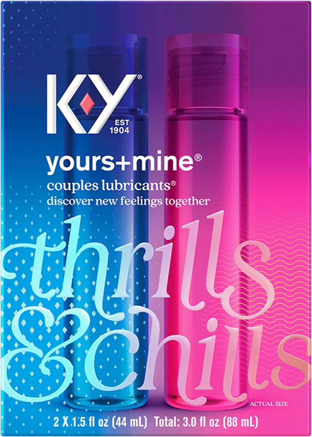KY Jelly Yours+Mine Couples Lubricants 1.5 Fl oz