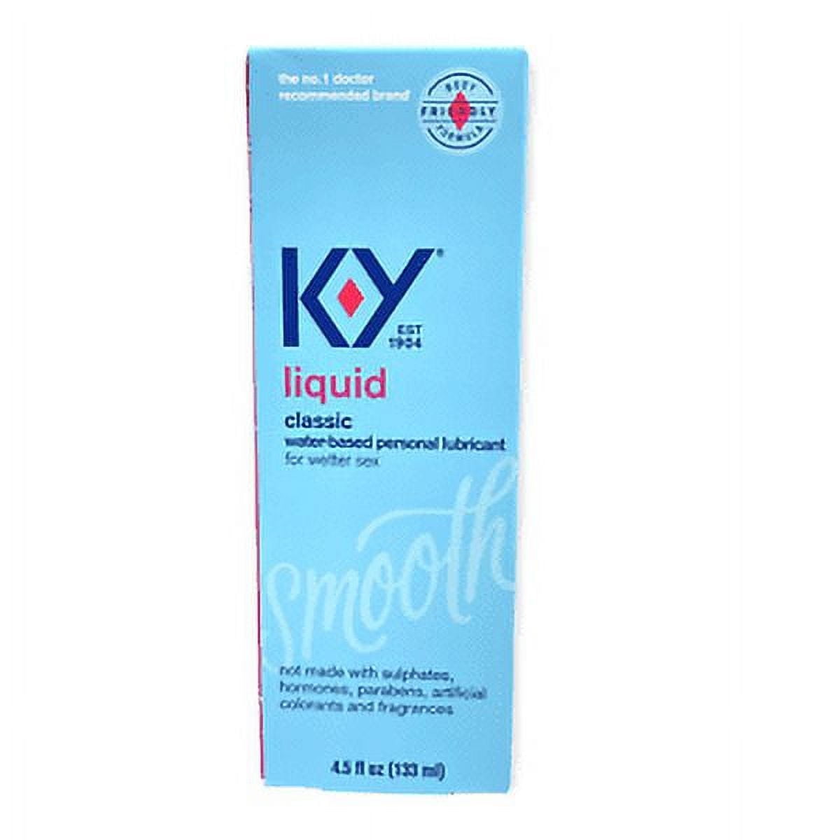 KY Liquid Classic WaterBased Personal Lubricant 4.5fl.oz./133ml in Box