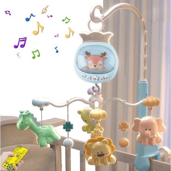 KY Musical Crib Mobile, Baby Nursery Mobiles, with 3 Modes Musical Box, Volume