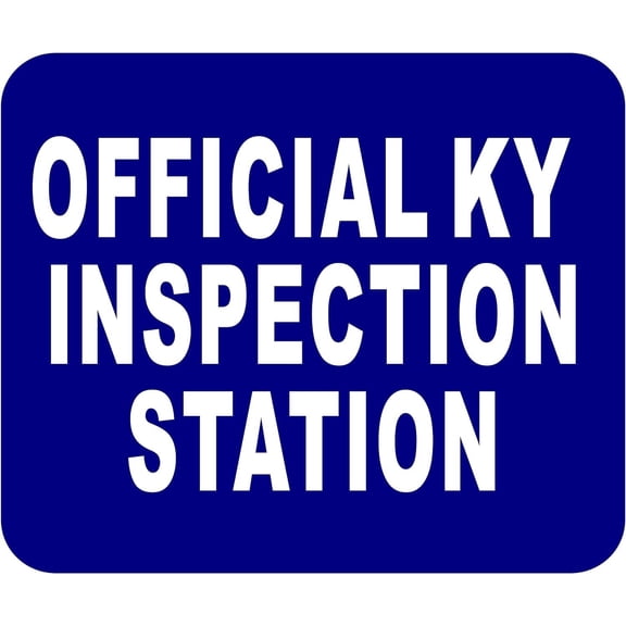 KY OFFICIAL INSPECTION STATION Aluminum Composite Sign, 8.5"x10"