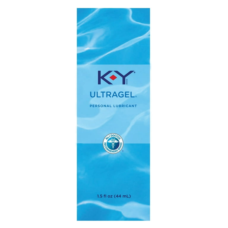 K-Y UltraGel Sex Gel Lube, Premium Water Based Liquid Personal Lubricant,  1.5 oz, 2 Pack