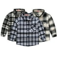 thumbnail image 1 of KYAIGUO 1-12T Boys Casual Plaid Shirts for Kids Toddler,Baby Spring Long Sleeve Cotton Shirts Button down Woven Shirt Tops, 1 of 8