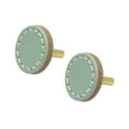thumbnail image 1 of KYAIGUO Drawer Handles, Easy to Install Leather Round Cabinet Handles 2PCS 1.33x1.18inch(Blue), 1 of 5