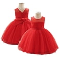 thumbnail image 1 of KYAIGUO 1-7Y Toddler Girls Flower Princess Party Dress Baby A-Line Tulle Wedding Birthday Formal Dresses Kids Sleeveless Tutu Prom Pageant Birthday Party Ball Gown, 1 of 11