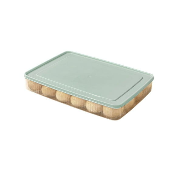 KYaiguo Refrigerator Egg Freshness Box 24 Compartments Snap Design Easy Open Close 11.8x9x2.2 In