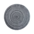 thumbnail image 1 of KYAIGUO 14.17inch Cotton Yarn Placemats 2PCS,Hotel Insulated Plate Mats for Home Decoration(Grey), 1 of 5