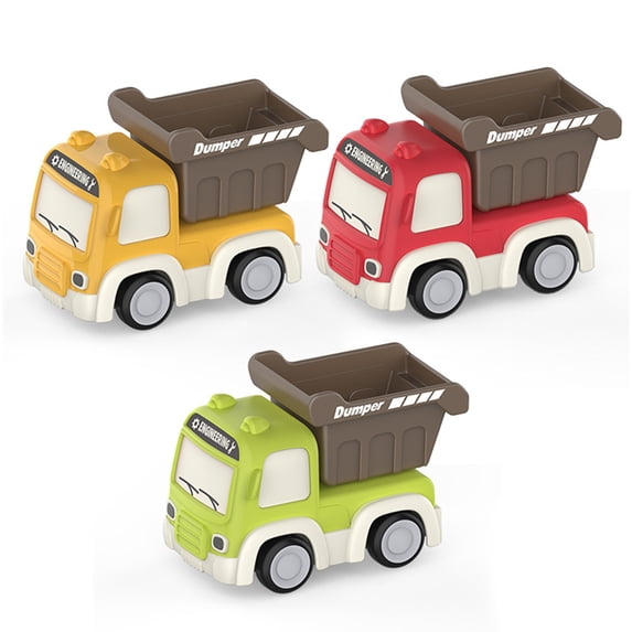 KYAIGUO 1PCS Kids Baby Toys Inertia Toy Car Mini Engineering Car Racing Car Toys Back Pull Car Toys for 3 4 5 6 Years Old Toddler Birthday Gift (Color Random)