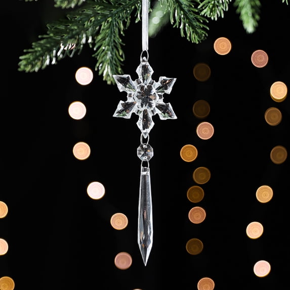 KYAIGUO 2 PCS Acrylic Crystal Garland, Christmas Tree Hanging, Chandelier Wedding Party Celebration Decoration