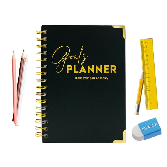 KYAIGUO Planner 2023-2024 Coil Book Weekly Planner Monthly Planner Metal Corner Protectors for Long-Lasting Protection of Planners Give as a Gift to Family or Friends