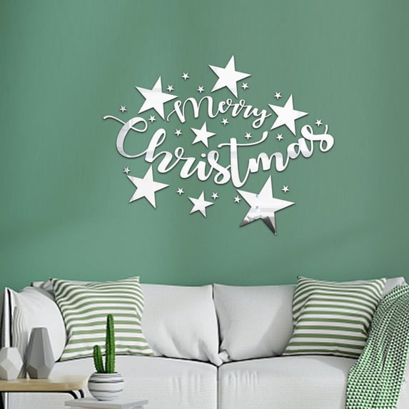 KYAIGUO 29PCS Mirror Stickers for Walls Star Wall Stickers Removable Smooth Edges No Burrs for Bedrooms Bathrooms Doors Glass