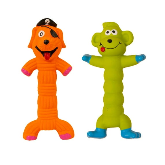 KYAIGUO 2PCS Dog Latex Toys, Non-toxic, Non-harmful, Teething Sound Pet Toys, Squeaky Dog Chew Toys, Dog Interactive Toys