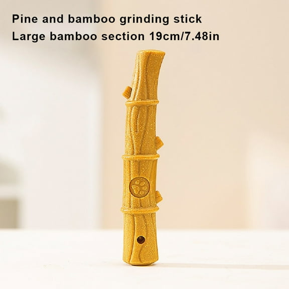 KYAIGUO 2PCS Pet Teething Sticks Wooden Plastic Toys for Dogs Safe for Chewing Various Styles