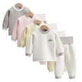 thumbnail image 1 of KYAIGUO 2PCS Thermal Underwear for Newborn Boys Girls (Long Johns Thermal Set) Baby T Shirt & Pants Warm Outfit Autumn Winter 6 Months-24 Months, 1 of 9
