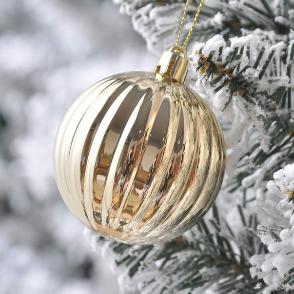 KYAIGUO 36PCS Plastic Christmas Balls Set Christmas Holiday Ball Hanging Decorations Christmas Shatterproof Decorations for Xmas Trees Party Decorations 1.58Inch