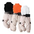 thumbnail image 1 of KYAIGUO 3PCS Baby Girl Sleeveless Vest Tanks Tops + Casual Cargo Pants with Belt Bag Outfits Toddler Summer Clothes Set 12M-5T, 1 of 11