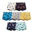 thumbnail image 1 of KYAIGUO 3Pack Kids Toddler Boys Boxer Briefs Underwear Little Boys Dinosaur Cotton Briefs Dinosaur Training Boyshorts Baby Underwear Flat Corner Pants for 3-8 Years Old, 1 of 5