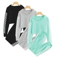 thumbnail image 1 of KYAIGUO 5-14Y Kids Girls Hooded Sweatshirt Outfits Spring Fall Plaid Sweatshirt Sweatpants Outfits 2PCS Toddler Long Sleeve Casual Sweatsuit Jogger Pants Set, 1 of 9