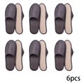 thumbnail image 1 of KYAIGUO 6 Pairs Open Toe Breathable Slippers Disposable Guest Slippers Washable Anti-Slip Spa Slippers Comfortable Slippers Guest Slippers, 1 of 7
