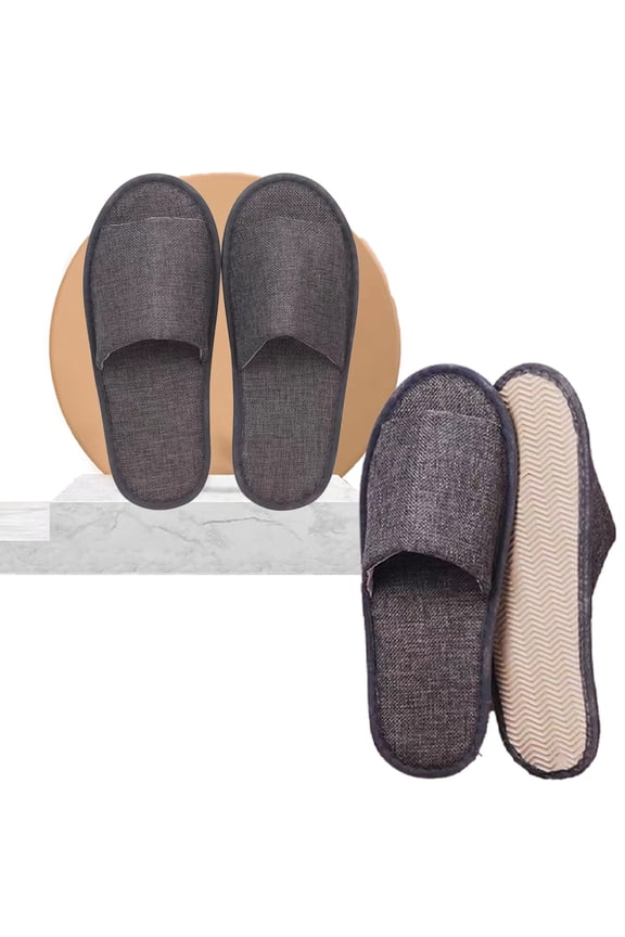 6PCS Spa Slippers, Disposable Womens Sandals Portable Open Toe Travel Slipper Non Slip Indoor Slippers for Adults Lightweight for Hotel Travel