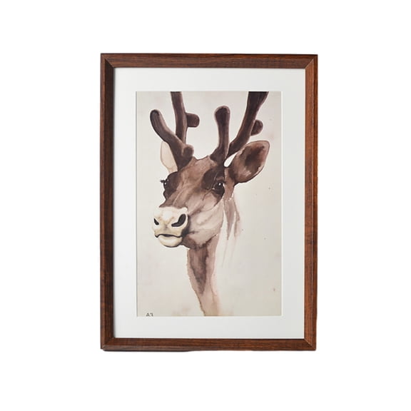 KYAIGUO 6x8in Framed Picture Frame, Suitable as a Gift for Your Friends and Family (Walnut)