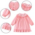 thumbnail image 1 of KYAIGUO 9M-6T Baby Girls Princess Dress Long Sleeve Ruffle Dresses A-Line Casual Spring Autumn Dresses for Kids Toddler, 1 of 9