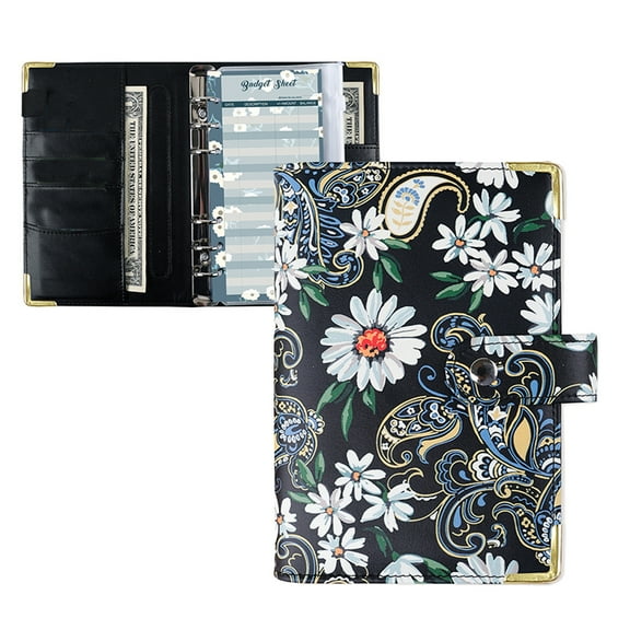 KYAIGUO A6 Flipchart Pocket with PU Leather Notebook Flipchart Cover Refillable Flipchart Set Suitable for Personal Planner Organizer