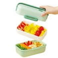 thumbnail image 1 of KYAIGUO Adult Bento Box Leak-Proof Bento Box Adult Lunch Box Bpa Free Bento Box Green Bento Box Microwave and Dishwasher Safe, 1 of 9